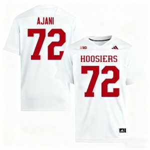 Adedamola Ajani #72 IU Hoosiers Jersey | Iconic White College Football Men Embroidery 27932358