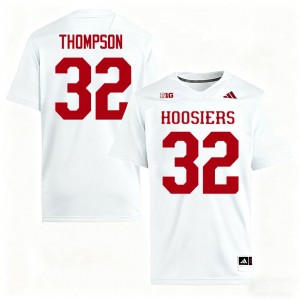 Indiana Anthony Thompson #32 White Jersey | Genuine Embroidery NCAA Football Men Apparel 46677389