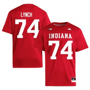 #74 Bray Lynch Hoosiers Crimson Jersey | Elite Stitched Men Player Football Gear 62479673