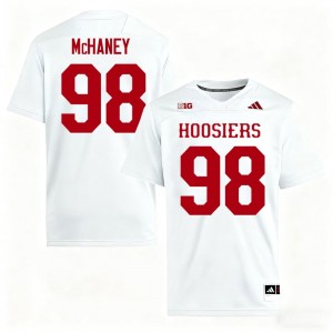 Cam McHaney #98 Hoosiers Jersey | Iconic White College Football Men Embroidery 76513863