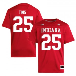 Indiana Hoosiers D'Montae Tims #25 Crimson Jersey | Premium Stitched NCAA Football Men Apparel 28647249