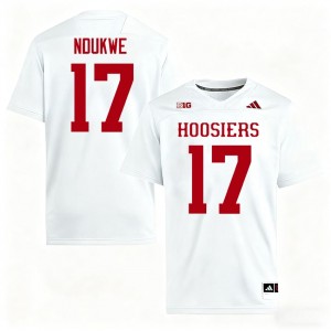 Elite Thread Daniel Ndukwe #17 Indiana Hoosiers White Jersey | Men University Football Embroidery Fan Gear 70696236