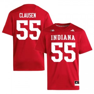 Drew Clausen #55 Indiana Hoosiers Jersey | Exclusive Crimson College Football Men Stitched 35130744