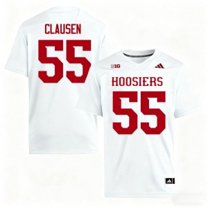 Elite Thread Drew Clausen #55 Indiana White Jersey | Men University Football Embroidery Fan Gear 10395726