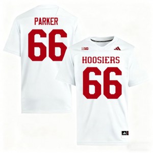 White Evan Parker #66 Hoosiers Jersey | Men High School Football Licensed Embroidery 62025106
