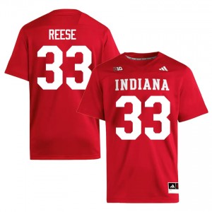Garrett Reese #33 Indiana Hoosiers Jersey | Exclusive Crimson College Football Men Stitched 81974572