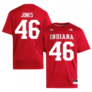 IU Hoosiers Isaiah Jones #46 Crimson Jersey | Essential Stitched NCAA Football Men Apparel 10060038