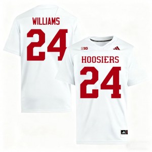 Officially Licensed Ja'Dyn Williams #24 Hoosiers White Jersey | Men University Football Embroidery Fan Gear 56110229