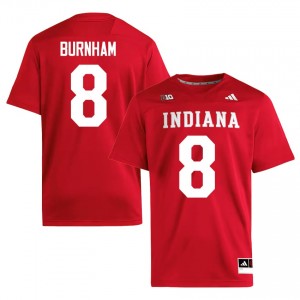 Durable Josh Burnham #8 Indiana Hoosiers Crimson Jersey | Men University Football Stitched Fan Gear 85611441