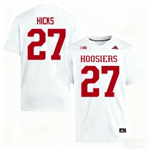IU Hoosiers Kasmir Hicks #27 White Jersey | Pro Cut Embroidery NCAA Football Men Apparel 71588593