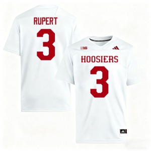 White Kortez Rupert #3 Hoosiers Jersey | Men High School Football Licensed Embroidery 86767460