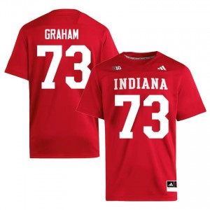 IU Luke Graham #73 Crimson Jersey | Essential Stitched NCAA Football Men Apparel 47827913