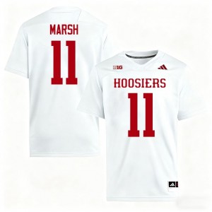 IU Hoosiers Nick Marsh #11 White Jersey | Pro Cut Embroidery NCAA Football Men Apparel 42402940