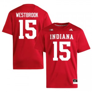 #15 Nick Westbrook IU Hoosiers Crimson Jersey | Classic Stitched Men Player Football Gear 14664045