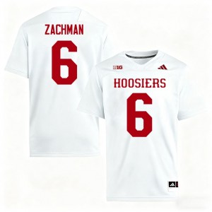 Preston Zachman #6 IU Hoosiers Jersey | Iconic White College Football Men Embroidery 94727619