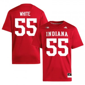 IU Rodney White #55 Crimson Jersey | Essential Stitched NCAA Football Men Apparel 16161225