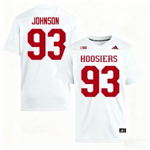 Elite Thread Ronelle Johnson #93 Indiana Hoosiers White Jersey | Men University Football Embroidery Fan Gear 15383039