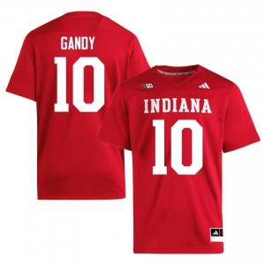 Durable Ryland Gandy #10 Indiana Hoosiers Crimson Jersey | Men University Football Stitched Fan Gear 35154047