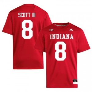 Durable Stevie Scott III #8 Hoosiers Crimson Jersey | Men University Football Stitched Fan Gear 50603594