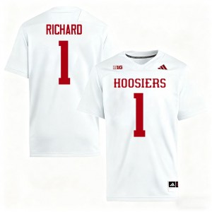 #1 Turbo Richard Indiana Hoosiers White Jersey | Alumni Embroidery Men Player Football Gear 39714971