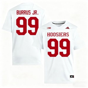 Officially Licensed Tyrone Burrus Jr. #99 Hoosiers White Jersey | Men University Football Embroidery Fan Gear 26529369