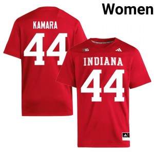 Amari Kamara #44 IU Hoosiers Jersey | Pro-Grade Crimson College Football Women Embroidery 96948840