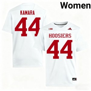 Officially Licensed Amari Kamara #44 Hoosiers White Jersey | Women University Football Stitch Fan Gear 21786780