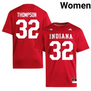 Top-Tier Anthony Thompson #32 IU Hoosiers Crimson Jersey | Women University Football Embroidery Fan Gear 62126012