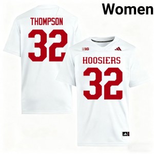 White Anthony Thompson #32 Hoosiers Jersey | Women High School Football Licensed Stitch 58850287