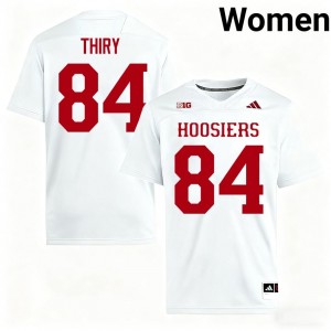 White Blake Thiry #84 Indiana Hoosiers Jersey | Women High School Football Moisture Wicking Stitch 79086501