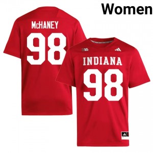 Crimson Cam McHaney #98 Hoosiers Jersey | Women High School Football Fresh Embroidery 74196743