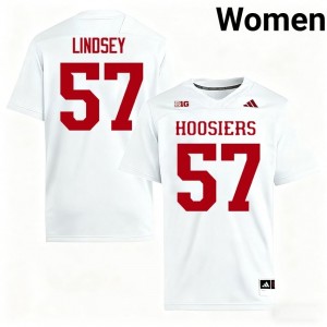 Sam Lindsey #57 Indiana Hoosiers Jersey | Gameday White College Football Women Stitch 82708773