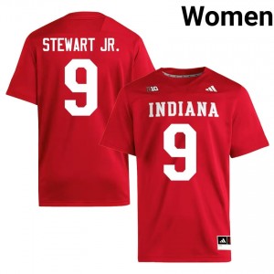 Seaonta Stewart Jr. #9 Hoosiers Jersey | Exclusive Crimson College Football Women Embroidery 74041880