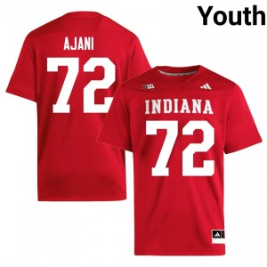 Adedamola Ajani #72 IU Hoosiers Jersey | Pro-Grade Crimson College Football Youth Swen 50365629