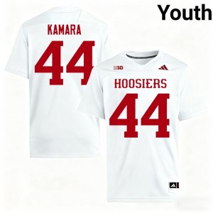 Indiana Hoosiers Amari Kamara #44 White Jersey | Genuine Stitched NCAA Football Youth Apparel 77426352