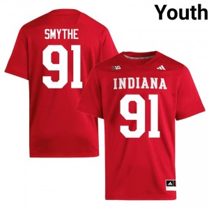 #91 Blake Smythe Hoosiers Crimson Jersey | Elite Swen Youth Player Football Gear 10356495