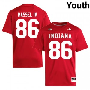 Crimson Bruno Massel IV #86 IU Hoosiers Jersey | Youth High School Football Limited Swen 21643596