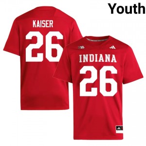 Top-Tier Cade Kaiser #26 IU Crimson Jersey | Youth University Football Swen Fan Gear 28094842