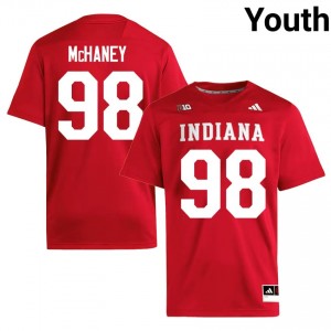 Cam McHaney #98 IU Jersey | Pro-Grade Crimson College Football Youth Swen 41962288