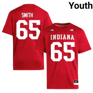 #65 Carter Smith Indiana Hoosiers Crimson Jersey | Elite Swen Youth Player Football Gear 26741079