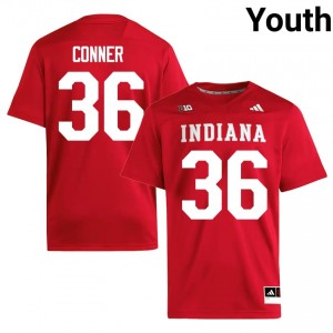 Indiana Hoosiers Clay Conner #36 Crimson Jersey | Premium Swen NCAA Football Youth Apparel 30791113