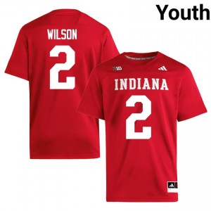 #2 Grant Wilson Indiana Hoosiers Crimson Jersey | Elite Swen Youth Player Football Gear 53865772