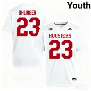 #23 Henry Ohlinger Indiana White Jersey | Alumni Stitched Youth Player Football Gear 93336631