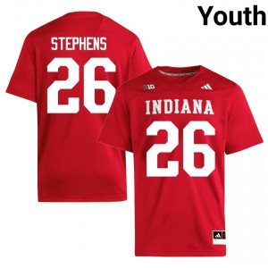 #26 Iosua Stephens Indiana Hoosiers Crimson Jersey | Elite Swen Youth Player Football Gear 63781145
