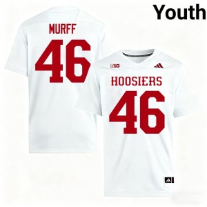 Officially Licensed Isaiah Jones #46 IU Hoosiers White Jersey | Youth University Football Stitched Fan Gear 96621054