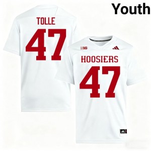 Jackson Tolle #47 Indiana Hoosiers Jersey | Gameday White College Football Youth Stitched 59099216
