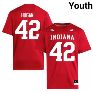 Durable Kevontay Hugan #42 Hoosiers Crimson Jersey | Youth University Football Swen Fan Gear 49192746