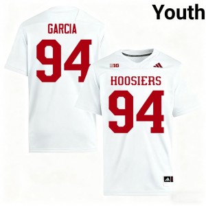 Kyler Garcia #94 Indiana Hoosiers Jersey | Gameday White College Football Youth Stitched 32852821