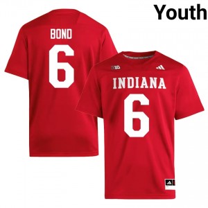 Lebron Bond #6 IU Hoosiers Jersey | Pro-Grade Crimson College Football Youth Swen 17865512