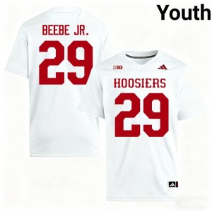 Lee Beebe Jr. #29 Hoosiers Jersey | Iconic White College Football Youth Stitched 99400461
